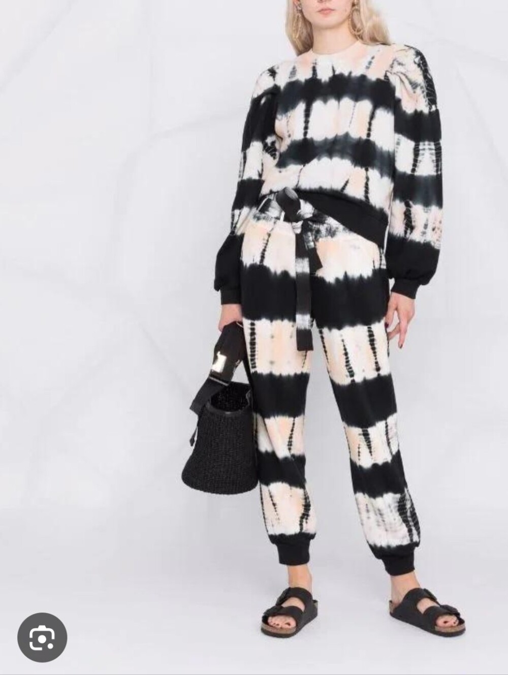 Ulla Johnson Graham Pullover & Haven Pants Lounge Set In Atlantic Tie Dye